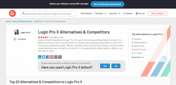 Logic Pro X Alternative
